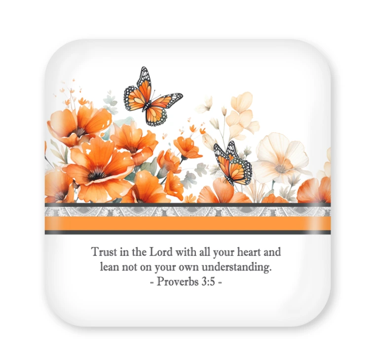 Trust In the Lord 50mm Square Magnet