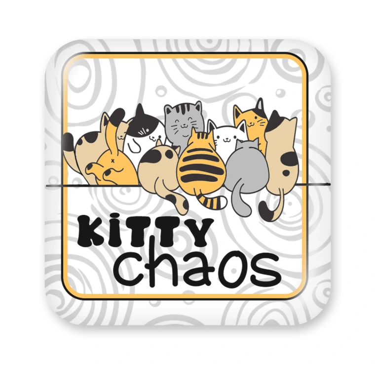 Kitty Chaos 50mm Square Magnet